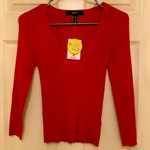 V-neck Lightweight Sweater Top